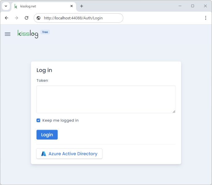KissLog.Frontend Azure Active Directory login option